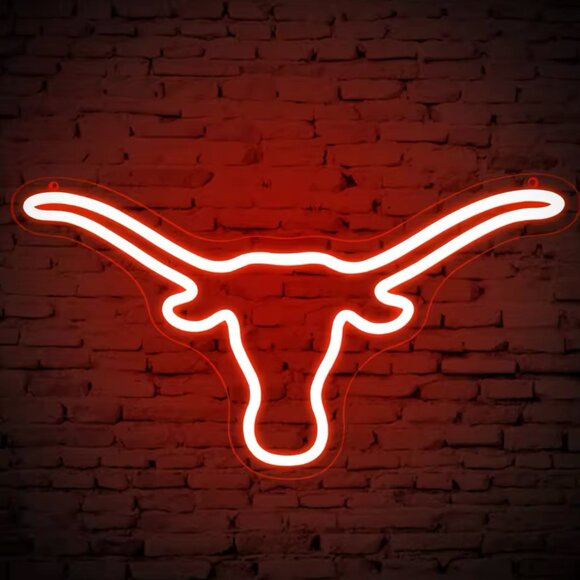 TEXAS LONGHORN NEON LED SIGN - Picture 1 of 4